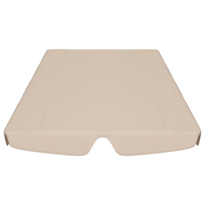 Ersatzdach für Hollywoodschaukel Beige 188/168x145/110 cm – Bild 4