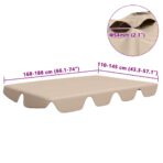 Ersatzdach für Hollywoodschaukel Beige 188/168x145/110 cm – Bild 6