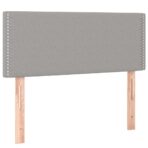 LED Kopfteil Hellgrau 80x5x78/88 cm Stoff – Bild 4