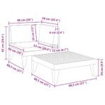 2-tlg. Garten-Lounge-Set mit Auflagen Massivholz Akazie – Bild 7