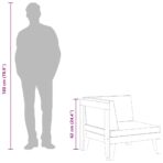 2-tlg. Garten-Lounge-Set mit Auflagen Massivholz Akazie – Bild 8