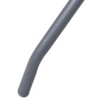 Gartentisch Hellgrau 60 cm Stahl und Glas – Bild 4