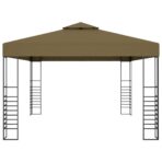 Pavillon 3x4 m Taupe 180 g/m² – Bild 3