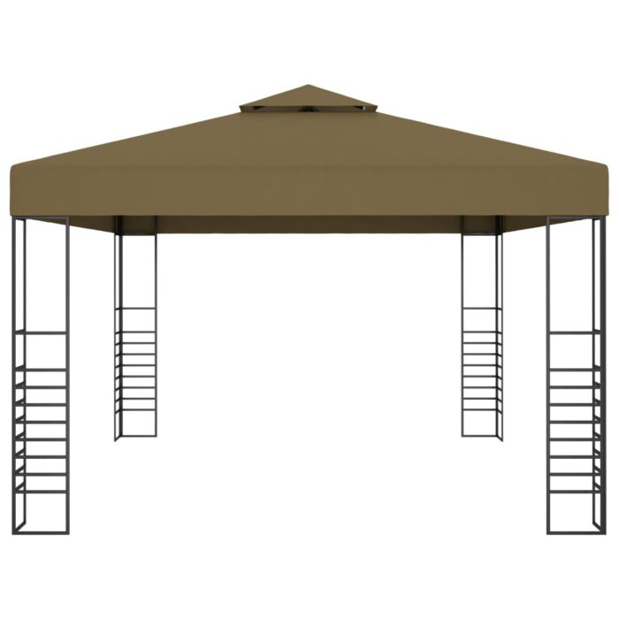 Pavillon 3x4 m Taupe 180 g/m² – Bild 3