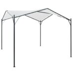 Pavillon 3x3x2,6 m Weiss 180 g/m²