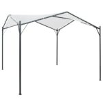 Pavillon 3x3x2,6 m Weiss 180 g/m²