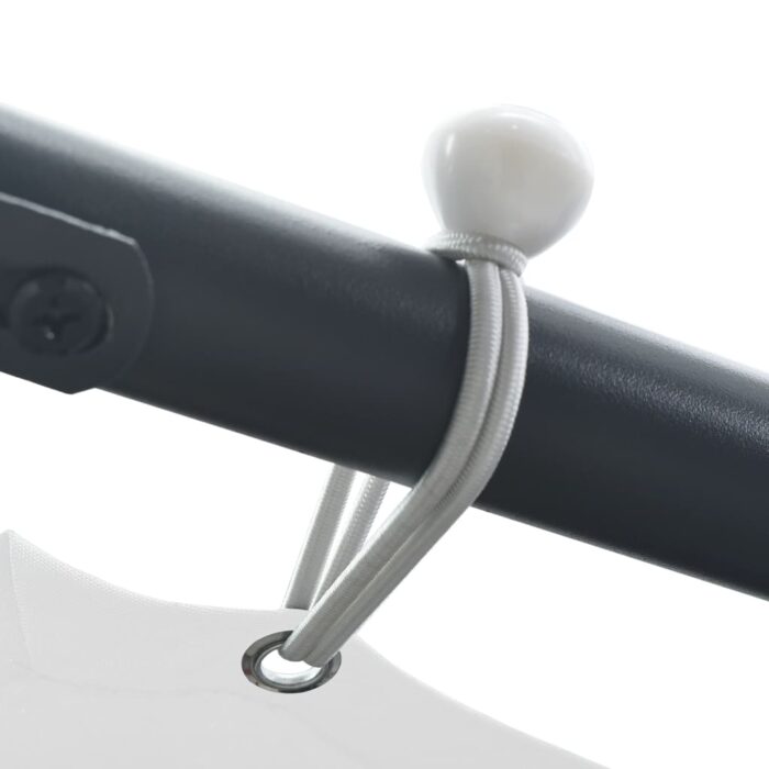 Pavillon 3x3x2,6 m Weiss 180 g/m² – Bild 4