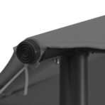 Pavillon 4x4x3 m Anthrazit 180 g/m² – Bild 5