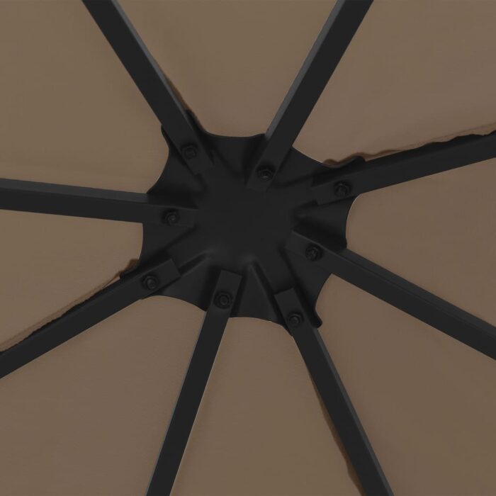 Pavillon 3x3 m Taupe – Bild 6