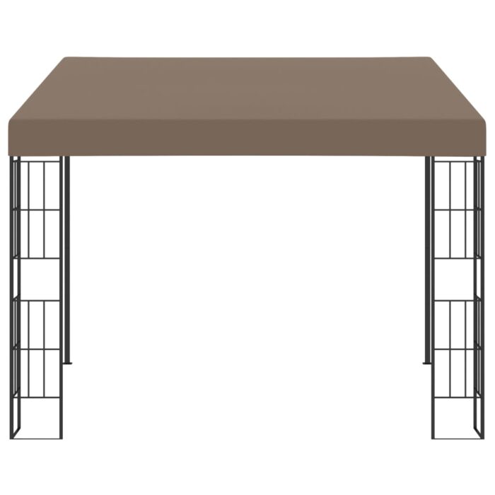 Wand-Pavillon 3x3 m Taupe Stoff – Bild 2