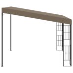 Wand-Pavillon 3x3 m Taupe Stoff – Bild 3