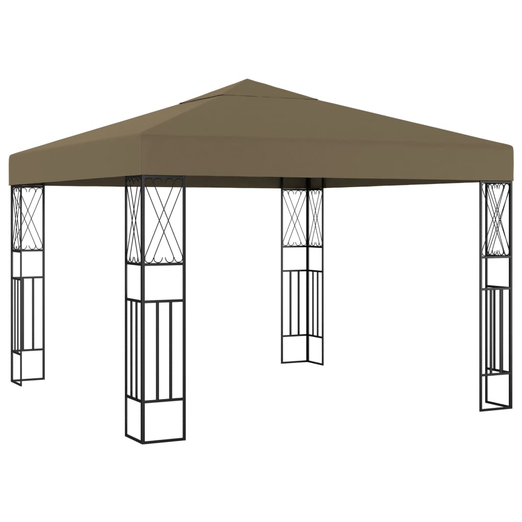 312269_1.jpg Pavillon 3x3 m Taupe Stoff – Bild 1