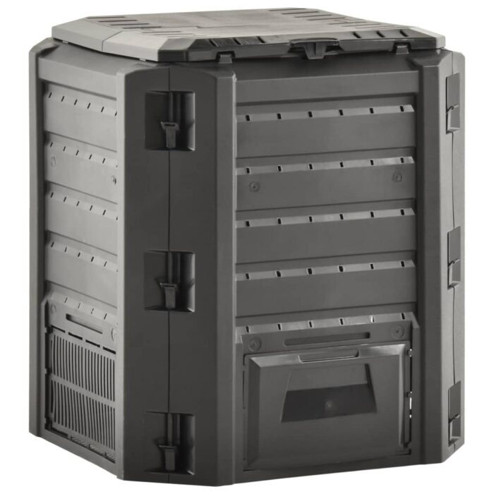 Gartenkomposter Schwarz 380 L – Bild 3