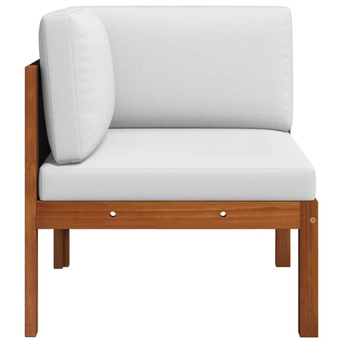 Garten-Ecksofas 2-tlg. mit Kissen Holz Akazie & Seil – Bild 7