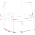 Garten-Ecksofas 2-tlg. mit Kissen Holz Akazie & Seil – Bild 9