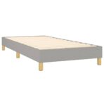 Boxspringbett mit Matratze Hellgrau 80x200 cm Stoff – Bild 4