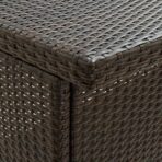 3-tlg. Bar Set Poly Rattan Braun – Bild 8