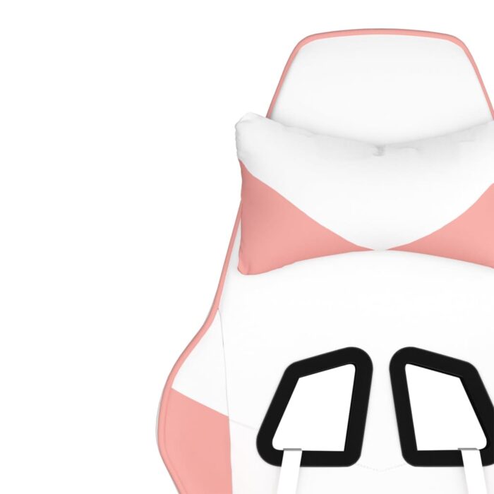 Gaming-Stuhl Schwarz und Blau Kunstleder – Bild 11