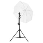 Fotostudio-Set mit Leuchten, Hintergrund und Reflektor – Bild 3