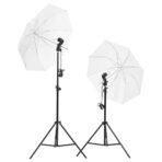 Fotostudio-Set mit Leuchten und Hintergrund – Bild 2