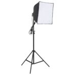 Fotostudio-Set mit Leuchten und Hintergrund – Bild 3