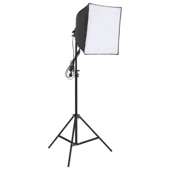Fotostudio-Set mit Leuchten und Hintergrund – Bild 3