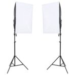 Fotostudio-Set mit Leuchten und Hintergrund – Bild 2