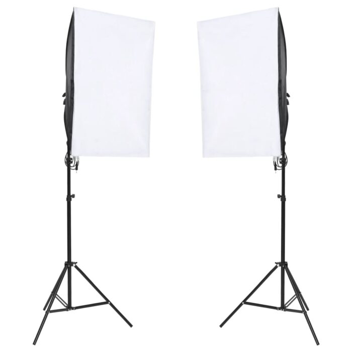 Fotostudio-Set mit Leuchten und Hintergrund – Bild 2