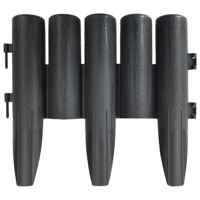 Rasenkanten 36 Stk. Anthrazit 10 m PP – Bild 3