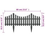 Rasenkanten 17 Stk. Anthrazit 10 m PP – Bild 7