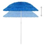 Sonnenschirm Hawaii Blau 180 cm – Bild 3