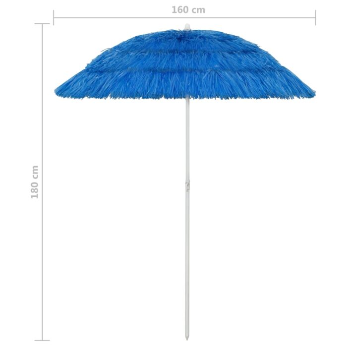 Sonnenschirm Hawaii Blau 180 cm – Bild 8