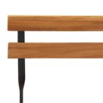 5-tlg. Bistro-Set Klappbar Massivholz Akazie und Stahl – Bild 7