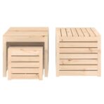 4-tlg. Gartenbox-Set Massivholz Kiefer – Bild 6