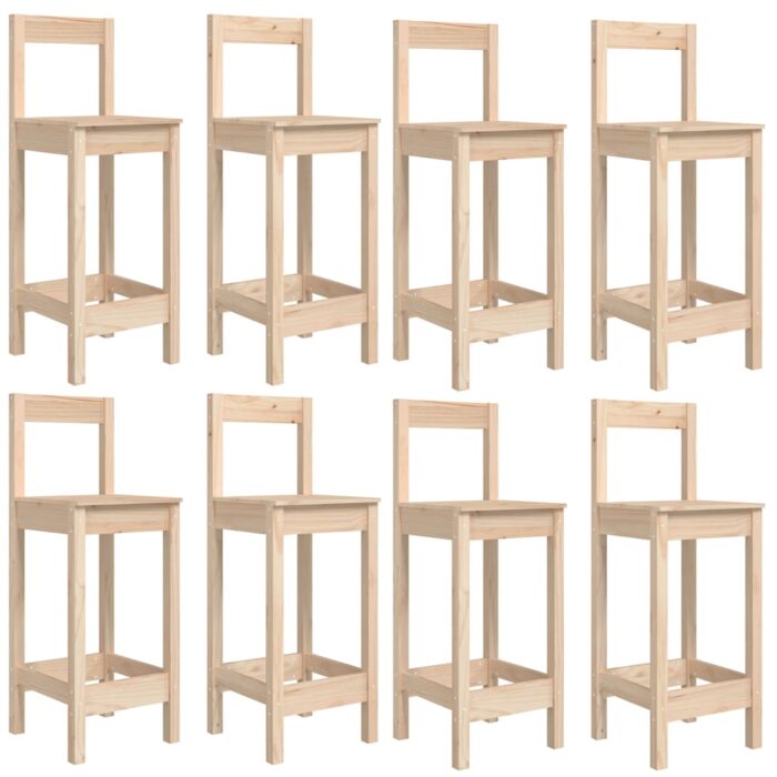 9-tlg. Gartenbar-Set Massivholz Kiefer – Bild 6