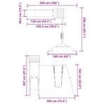 Spielturm Massivholz Kiefer – Bild 11