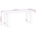 3-tlg. Essgruppe Baumkante Massivholz Akazie – Bild 12