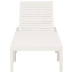 Sonnenliege Kunststoff Weiss – Bild 3