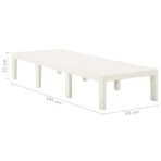 Sonnenliege Kunststoff Weiss – Bild 8