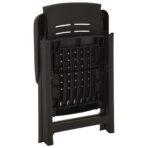 Verstellbare Gartenstühle 2 Stk. Kunststoff Weiss – Bild 6