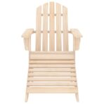 Adirondack-Gartenstuhl mit Fussteil Massivholz Tanne – Bild 2