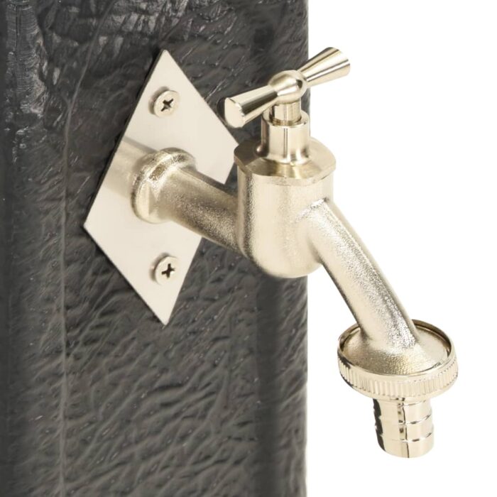 Wasserzapfsäule Anthrazit Steinoptik – Bild 5