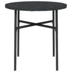 Beistelltisch Schwarz 45 cm Poly Rattan – Bild 3