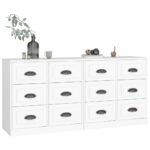 Sideboards 2 Stk. Weiss Holzwerkstoff – Bild 3