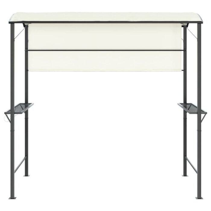 Pavillon mit Dach 220x110x200 cm Creme – Bild 3