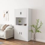Highboard Weiss Holzwerkstoff