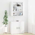 Highboard Weiss Holzwerkstoff – Bild 3