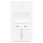 Highboard Weiss Holzwerkstoff – Bild 8