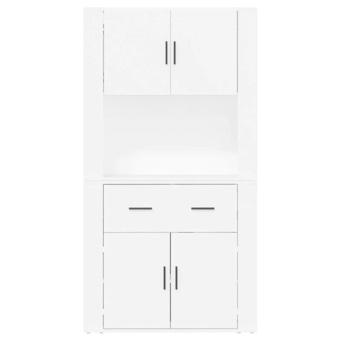 Highboard Weiss Holzwerkstoff – Bild 8