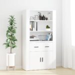 Highboard Weiss Holzwerkstoff